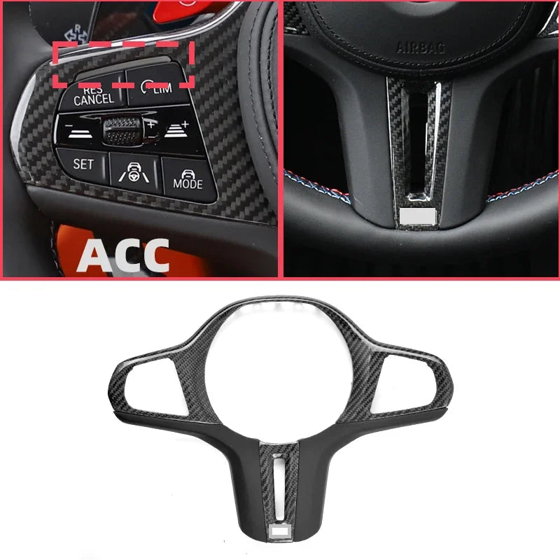 Cubierta de Volante en Fibra de Carbono para BMW Serie G