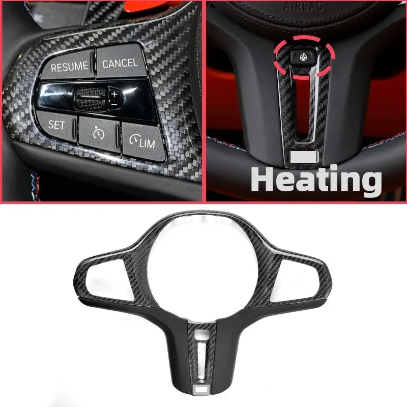 Cubierta de Volante en Fibra de Carbono para BMW Serie G