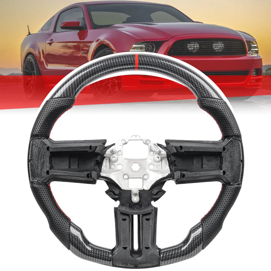 Volante Deportivo Efecto Carbono Mustang 2010-2014