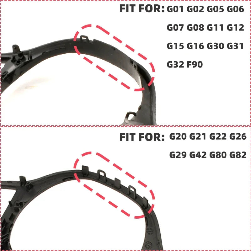 Cubierta de Volante en Fibra de Carbono para BMW Serie G